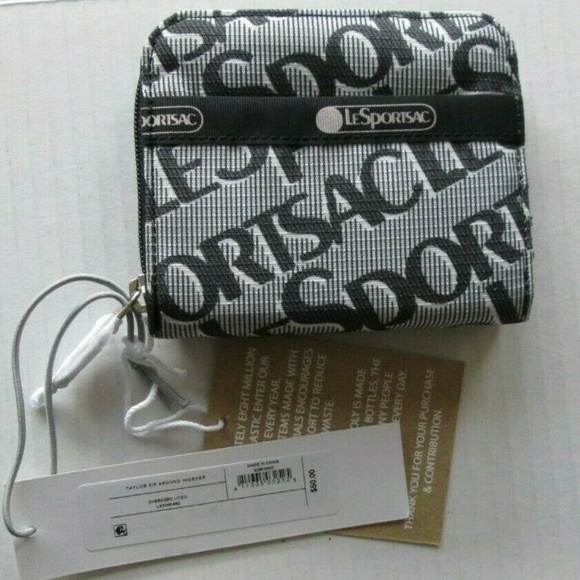 Lesportsac Bags Lesportsac Zip Around Mini Wallet Logo Taylor New